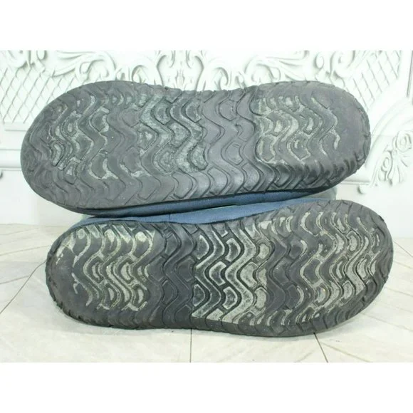 Bogs Pansies Blue Rubber Pull On Floral Waterproof Rain Boots Size 4 Youth - Picture 9 of 9